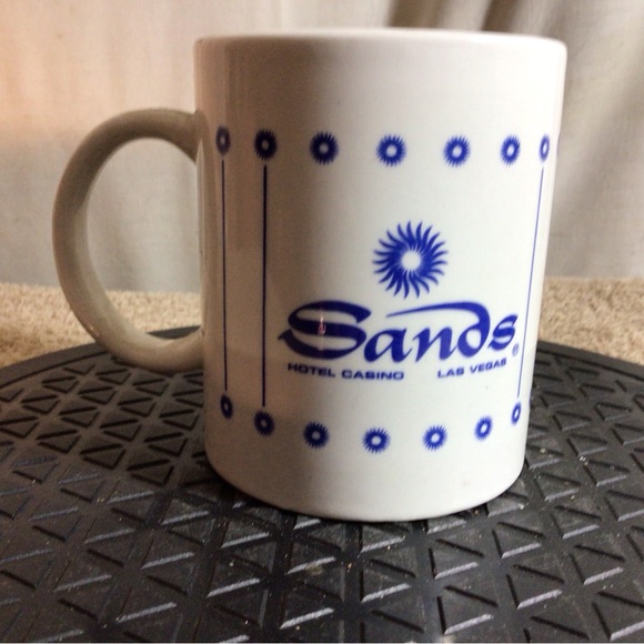 SANDS HOTEL CASINO Las Vegas White/Blue Ceramic Coffee/Tea Mug pre-owned - Picture 9 of 10